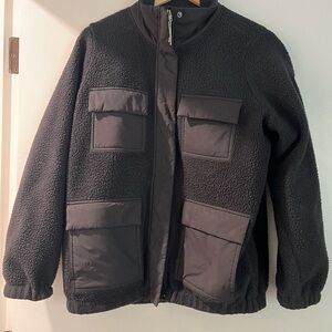 Vuori Black Sherpa Jacket